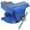 vidaXL &Eacute;tau d'&eacute;tabli bleu 100 mm fonte