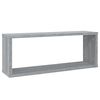 vidaXL &Eacute;tag&egrave;res murales cube 6 pcs Sonoma gris 60x15x23 cm Bois