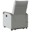 vidaXL Fauteuil de massage inclinable gris nuage tissu