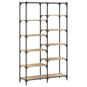 vidaXL Biblioth&egrave;que ch&ecirc;ne sonoma 100x32x170cm bois d'ing&eacute;nierie et fer