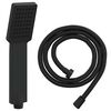 vidaXL Ensemble de Douche Noir 150 cm Acier inoxydable