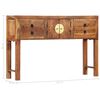 vidaXL Table console 120x30x80 cm Bois d'acacia massif