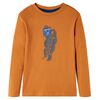T-shirt enfants &agrave; manches longues ocre fonc&eacute; 128
