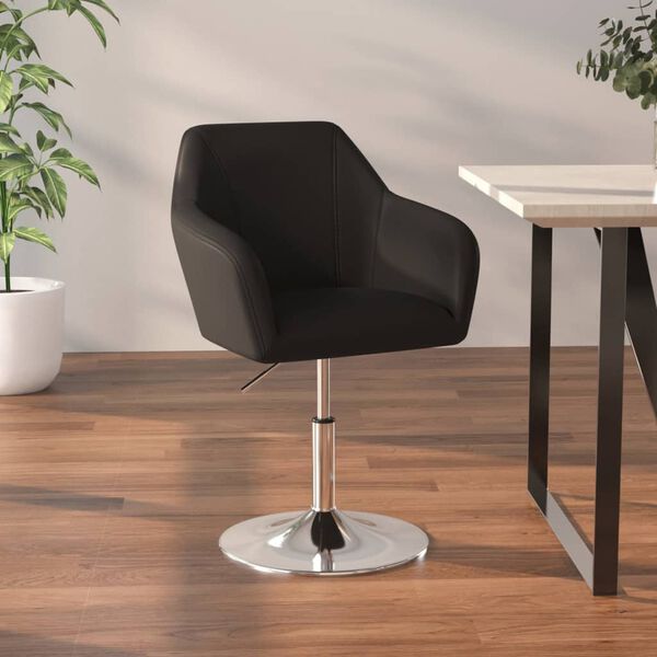 vidaXL Tabouret de bar Noir Similicuir
