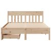vidaXL Cadre de lit sans matelas 120x190 cm bois de pin massif