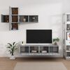 vidaXL Ensemble de meubles TV 7 pcs Sonoma gris Bois d'ingénierie