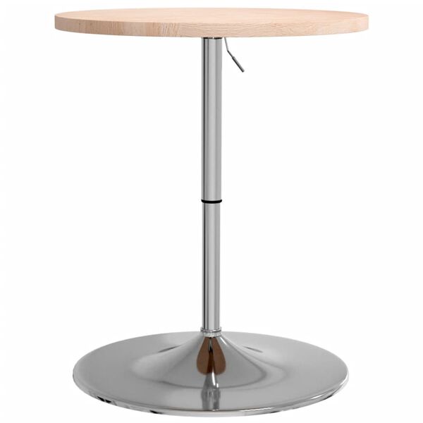 vidaXL Table de bar Ø60x90,5 cm bois massif de chêne