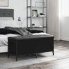 vidaXL Banc de rangement noir 102x42x45 cm bois d'ing&eacute;nierie