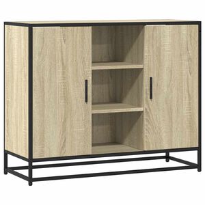 vidaXL Buffet ch&ecirc;ne sonoma 92x35x76 cm bois d'ing&eacute;nierie