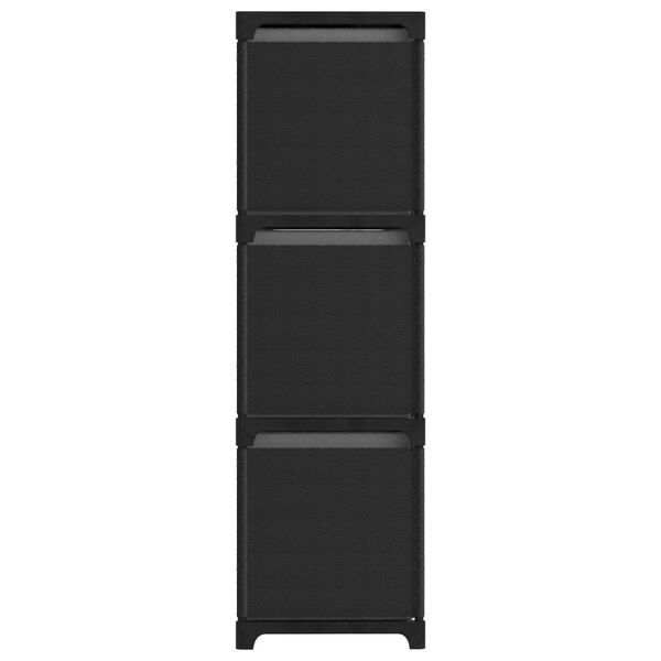 vidaXL &Eacute;tag&egrave;re &agrave; 9 cubes avec bo&icirc;tes Noir 103x30x107,5 cm Tissu