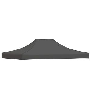vidaXL Toit de tente de r&eacute;ception 4x3 m Anthracite 270 g/m&sup2;