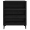 vidaXL Buffet Ch&ecirc;ne noir 57 x 35 x 70 cm Bois d'ing&eacute;nierie