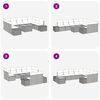 vidaXL Ensemble de canap&eacute; de jardin 10 pcs Beige Poly rotin