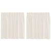 vidaXL Rideaux en voile avec passants 2 pcs cr&egrave;me