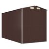 vidaXL Abri de jardin Marron foncé 192x357x223 cm Acier galvanisé