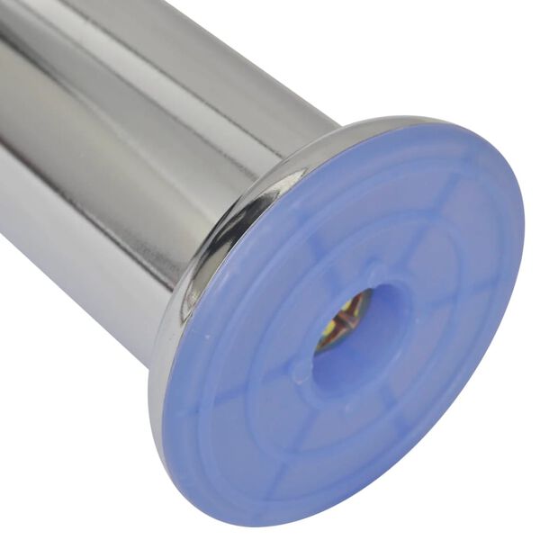 vidaXL Pieds ronds de canapé 8 pcs Chrome 180 mm