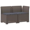 vidaXL Canap&eacute; de jardin 2 places avec coussins look rotin PP