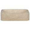 vidaXL Lavabo Crème 40x40x10 cm Marbre
