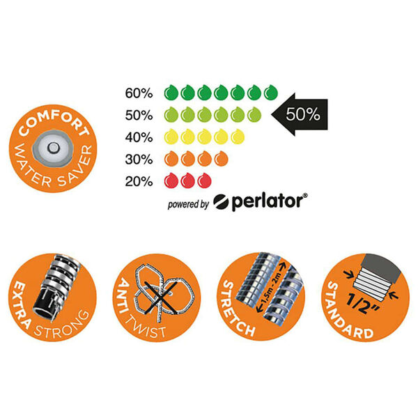 Tiger Flexible de douche Excellencehose 150 cm Inox brossé