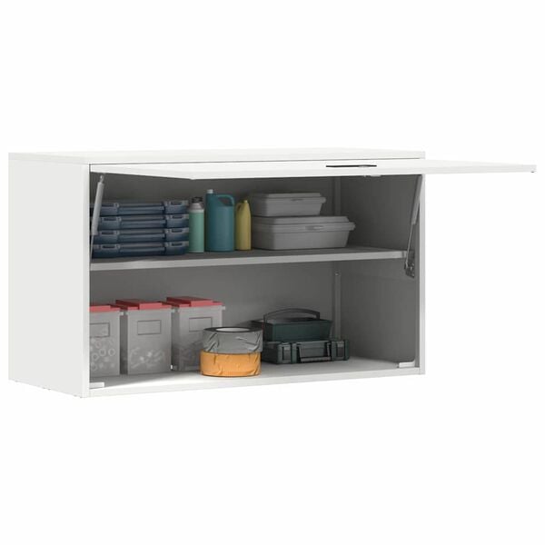 vidaXL Armoire murale pour garage Blanc 90 x 40 x 53 cm