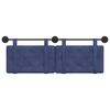vidaXL T&ecirc;te de lit suspendue Bleu police 150 x 55 x 5 cm Velours