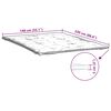 vidaXL Prot&egrave;ge-matelas blanc 140x220 cm