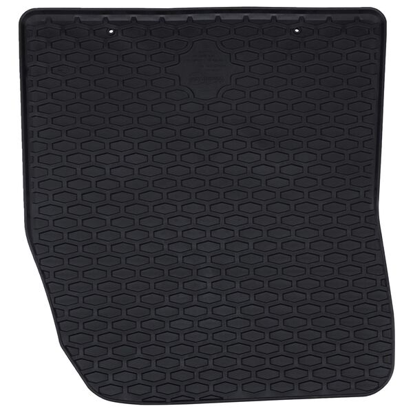 vidaXL Tapis de voiture 2 pcs Noir Caoutchouc