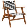 vidaXL Chaises de jardin lot de 2 Bois d'acacia massif