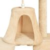 vidaXL Arbre à chat avec griffoirs en sisal Beige 191 cm