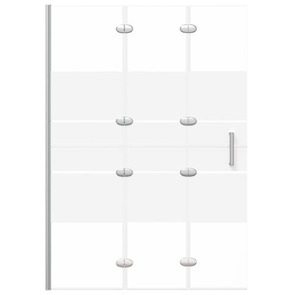 vidaXL Cabine de douche pliable ESG 100x140 cm Blanc