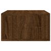 vidaXL Table de chevet murale chêne marron 35x35x20 cm