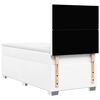 vidaXL Sommier à lattes de lit avec matelas Blanc 80x200 cm Similicuir
