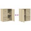 vidaXL Buffets 2 pcs chêne sonoma 60x31x70 cm bois d'ingénierie