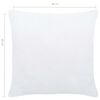 vidaXL Garnitures de coussin 4 pcs 60x60 cm Blanc