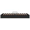 vidaXL Lit de Rangement avec matelas Noir 90 x 190 cm Velours