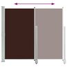 vidaXL Auvent latéral rétractable de patio 160x300 cm Marron