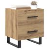 vidaXL Cabinet de chevet 2 pcs Ch&ecirc;ne artisanal 40 x 35 x 47,5 cm