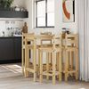 vidaXL Ensemble de bar 5 pcs Bois de pin massif
