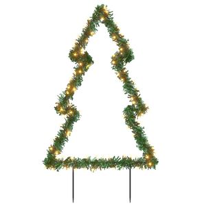 vidaXL D&eacute;coration lumineuse arbre de No&euml;l avec piquets 115 LED 90 cm