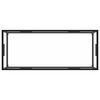 vidaXL Table basse Noir avec verre trempé 120x50x35 cm