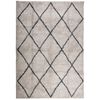 vidaXL Tapis shaggy &agrave; poils longs moderne beige anthracite 160x230 cm