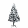 vidaXL Sapin de No&euml;l artificiel Blanc 180 cm PVC, Acier et Plastique