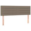 vidaXL T&ecirc;tes de lit 2 pcs Taupe 72x5x78/88 cm Tissu