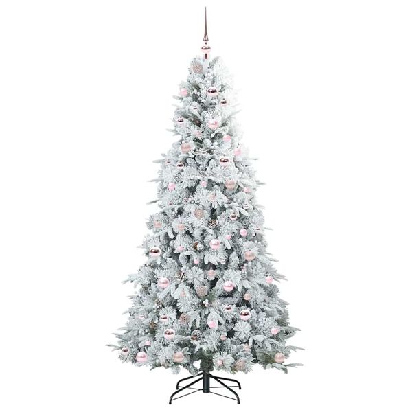 vidaXL Sapin de No&euml;l Artificiel &agrave; Branches Articul&eacute;es Blanc 210 cm