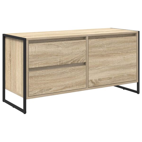 vidaXL Meuble TV Sonoma 100 x 36 x 49.5 cm Bois d'ing&eacute;nierie