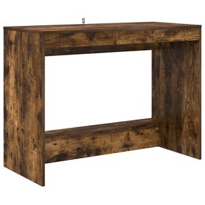 vidaXL Bureau de lit Ch&ecirc;ne fum&eacute; 100 x 45 x 75 cm Bois d'ing&eacute;nierie
