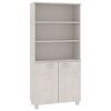 vidaXL Buffet HAMAR Bois massif de pin Blanc