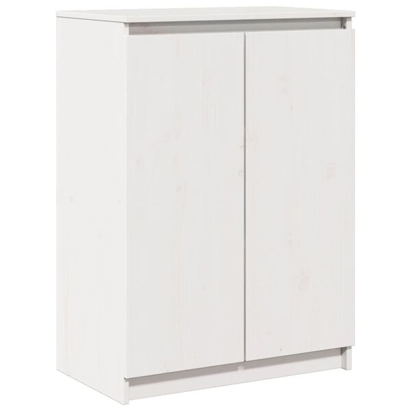 vidaXL Buffet Blanc 60x36x84 cm Bois de pin massif