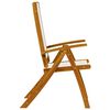 vidaXL Chaises pliables de jardin lot de 6 bois d'acacia et textil&egrave;ne
