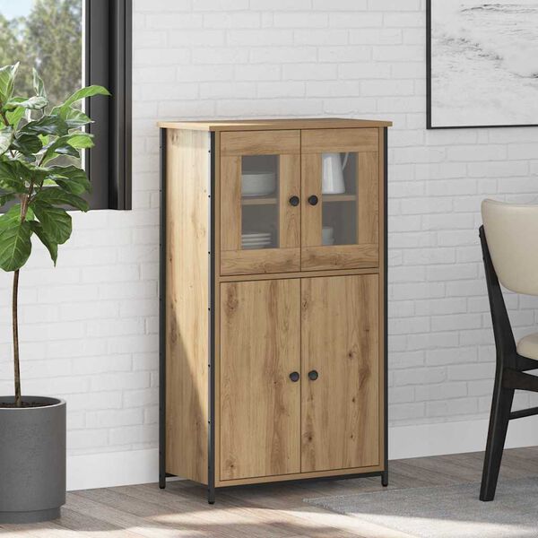 vidaXL Haut Armoire Ch&ecirc;ne artisanal 62 x 32 x 106,5 cm